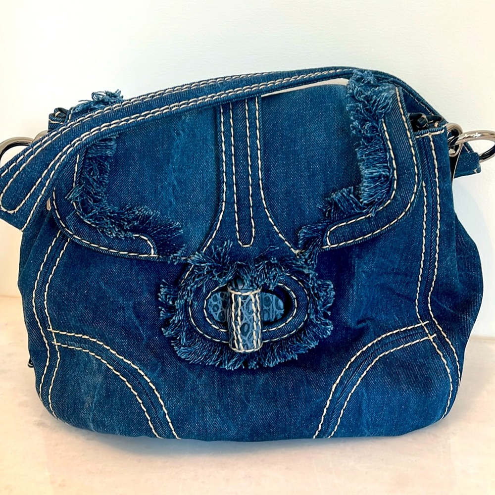 Prada rare denim handbag